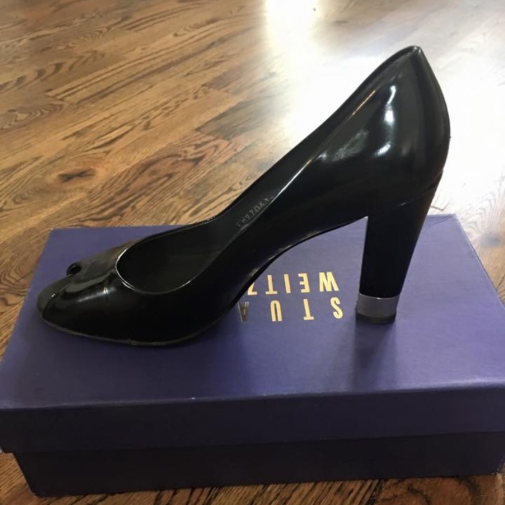 Stuart Weitzman black patent heels
